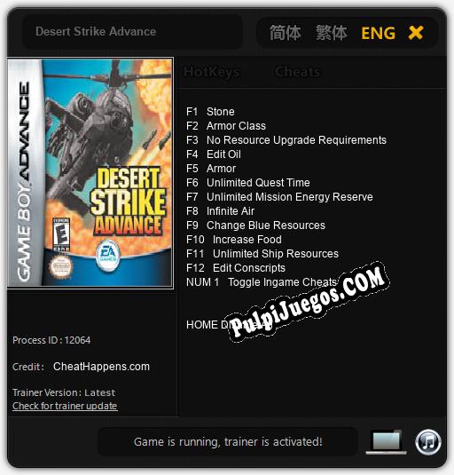 Desert Strike Advance: Cheats, Trainer +13 [CheatHappens.com]