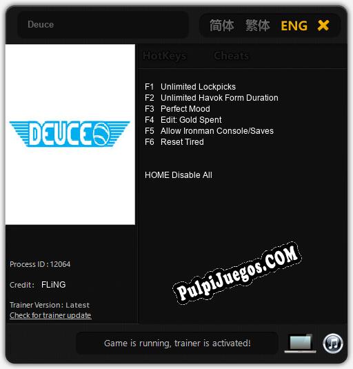 Deuce: Cheats, Trainer +6 [FLiNG]