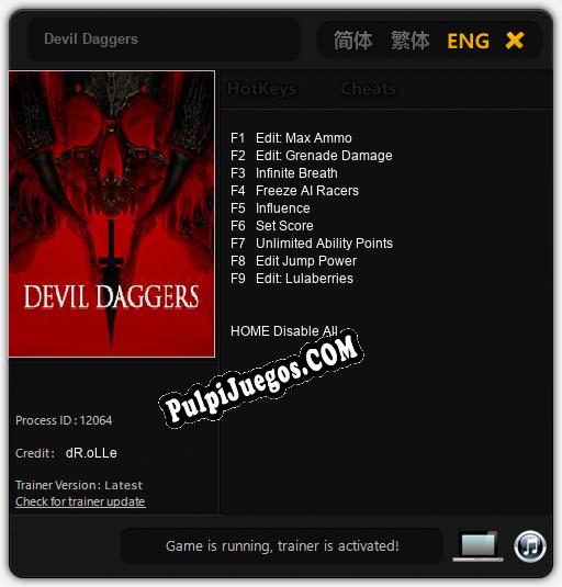 Devil Daggers: Cheats, Trainer +9 [dR.oLLe]