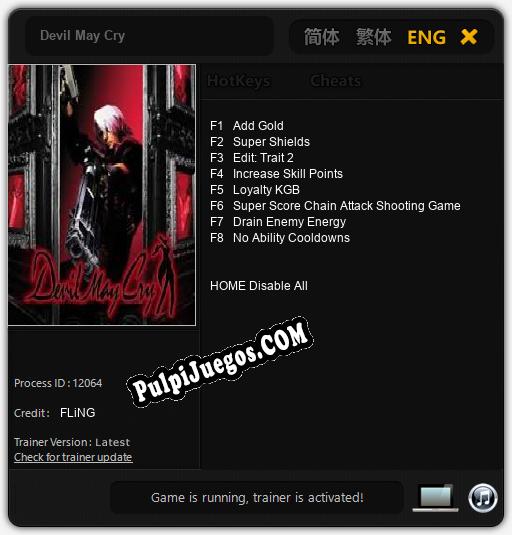 Devil May Cry: Trainer +8 [v1.4]