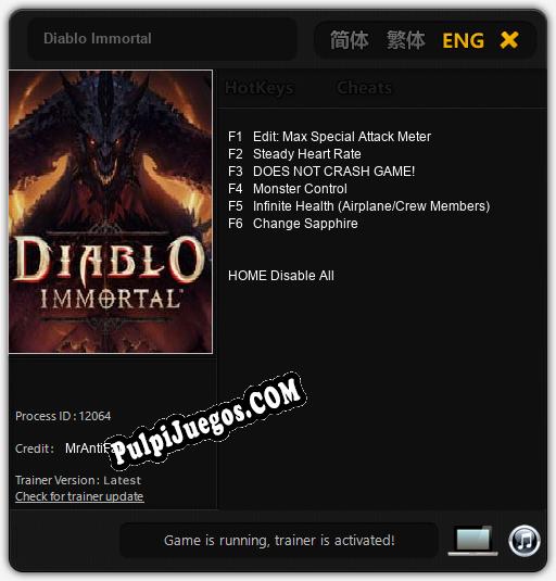 Entrenador liberado a Diablo Immortal [v1.0.1]