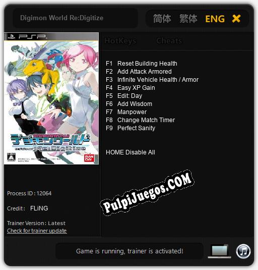 Digimon World Re:Digitize: Trainer +9 [v1.2]