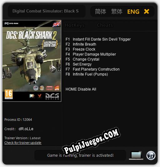 Entrenador liberado a Digital Combat Simulator: Black Shark 2 [v1.0.1]