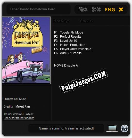 Diner Dash: Hometown Hero: Cheats, Trainer +6 [MrAntiFan]