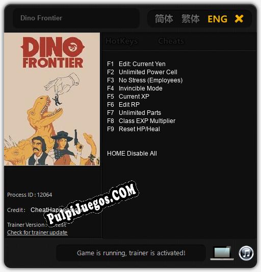 Dino Frontier: Treinador (V1.0.94)