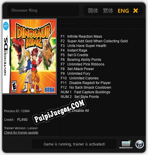 Entrenador liberado a Dinosaur King [v1.0.1]