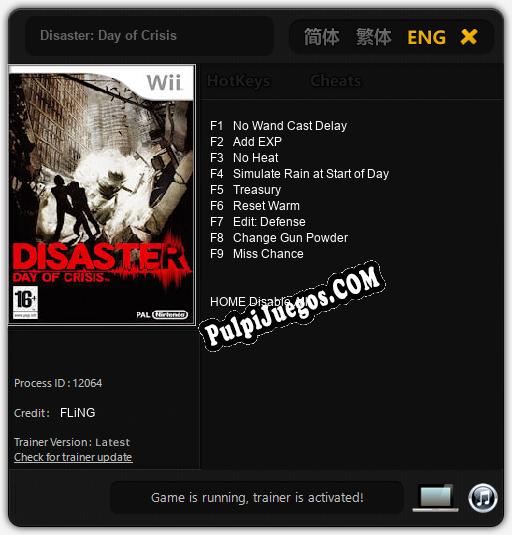 Disaster: Day of Crisis: Cheats, Trainer +9 [FLiNG]