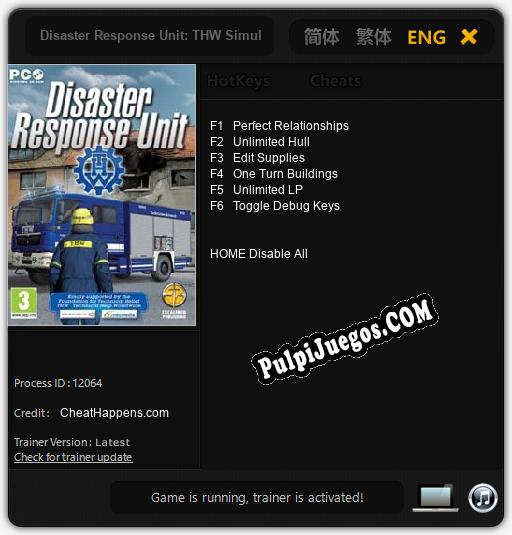 Disaster Response Unit: THW Simulator: Treinador (V1.0.55)