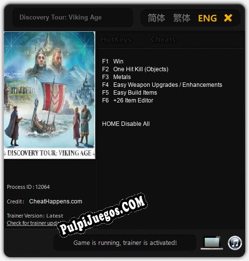 Discovery Tour: Viking Age: Cheats, Trainer +6 [CheatHappens.com]