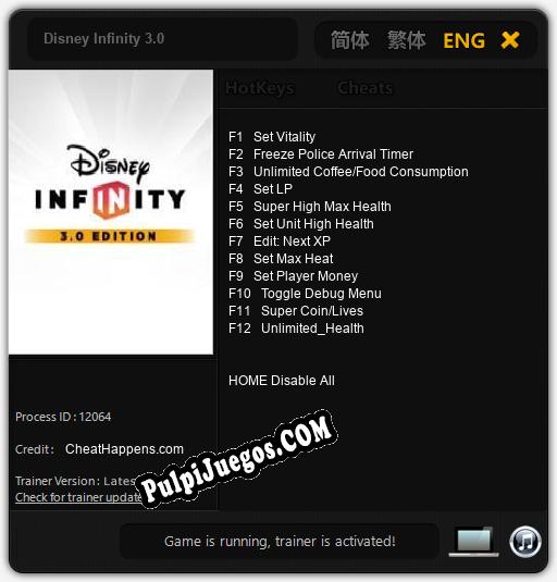 Disney Infinity 3.0: Cheats, Trainer +12 [CheatHappens.com]