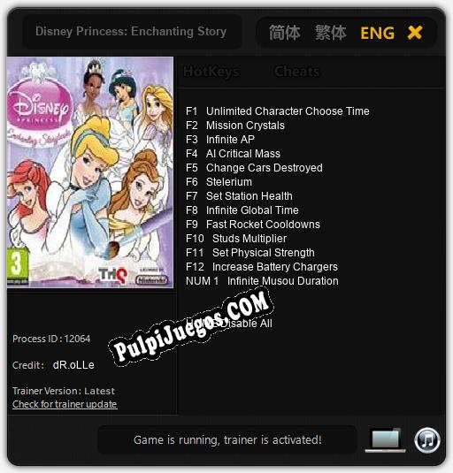 Disney Princess: Enchanting Storybooks: Treinador (V1.0.15)