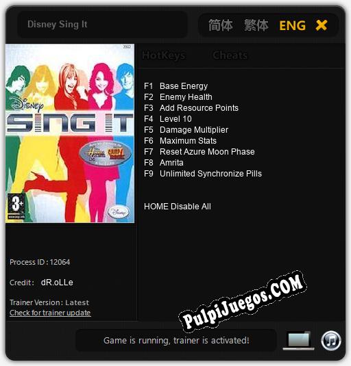 Disney Sing It: Trainer +9 [v1.3]