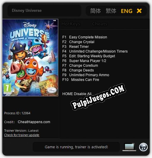 Disney Universe: Treinador (V1.0.70)