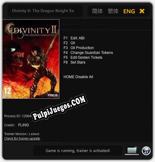 Divinity II: The Dragon Knight Saga: Trainer +6 [v1.9]