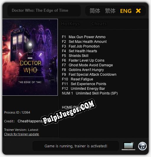 Doctor Who: The Edge of Time: Cheats, Trainer +13 [CheatHappens.com]