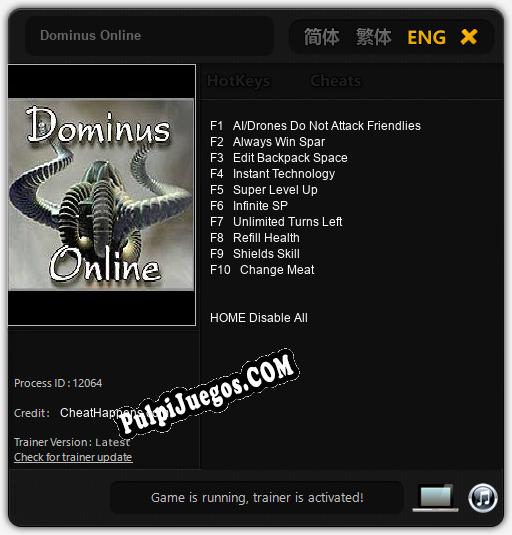 Entrenador liberado a Dominus Online [v1.0.7]