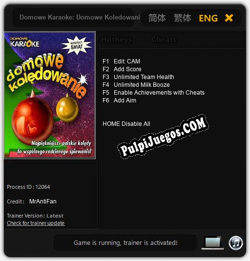 Domowe Karaoke: Domowe Koledowanie: Cheats, Trainer +6 [MrAntiFan]