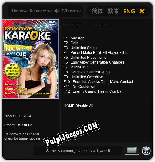 Domowe Karaoke: wersja DVD czesc 3: Treinador (V1.0.98)