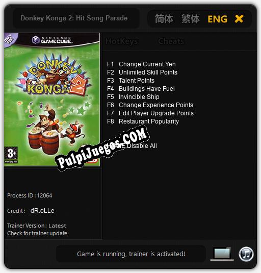 Donkey Konga 2: Hit Song Parade: Treinador (V1.0.35)