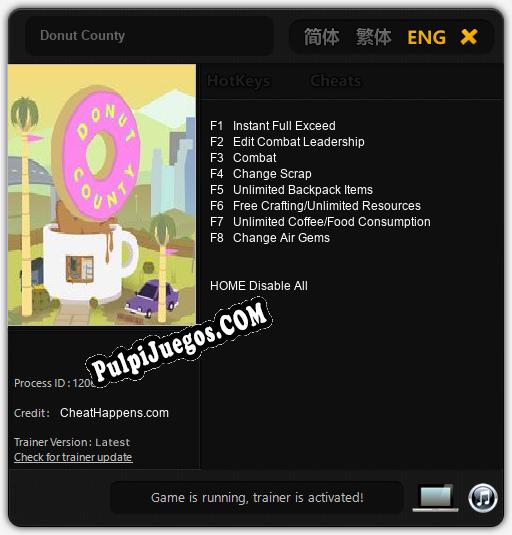 Entrenador liberado a Donut County [v1.0.4]