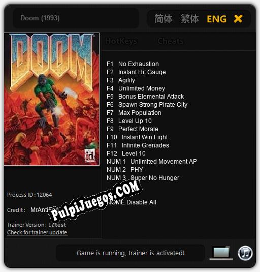 Entrenador liberado a Doom (1993) [v1.0.4]