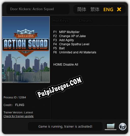 Door Kickers: Action Squad: Trainer +6 [v1.4]