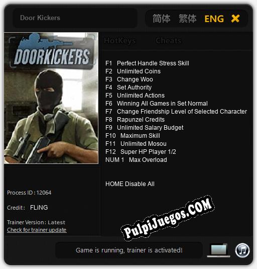 Door Kickers: Cheats, Trainer +13 [FLiNG]