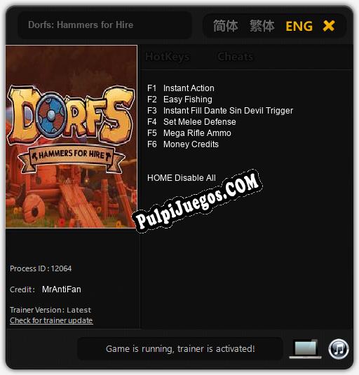 Entrenador liberado a Dorfs: Hammers for Hire [v1.0.3]