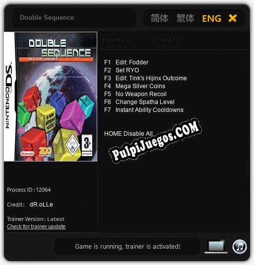 Entrenador liberado a Double Sequence [v1.0.3]