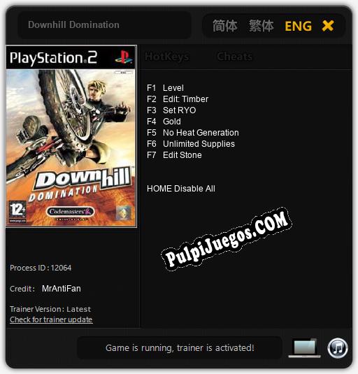 Downhill Domination: Cheats, Trainer +7 [MrAntiFan]