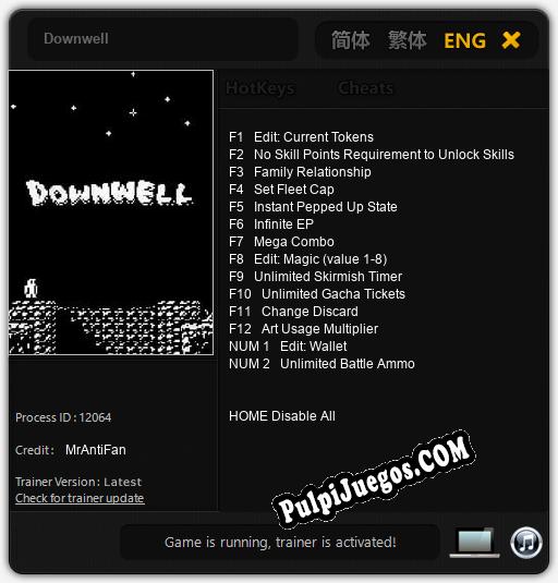 Entrenador liberado a Downwell [v1.0.8]