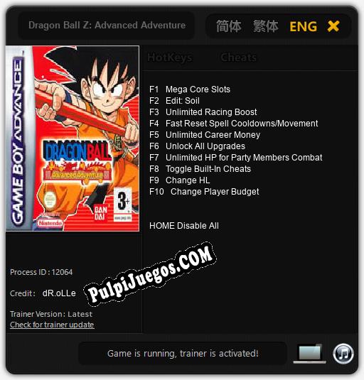 Dragon Ball Z: Advanced Adventure: Treinador (V1.0.79)