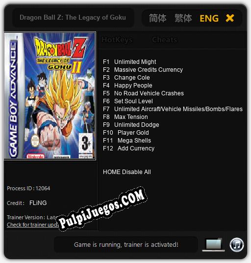 Dragon Ball Z: The Legacy of Goku II: Treinador (V1.0.57)