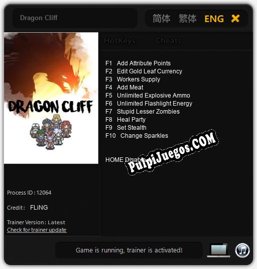 Entrenador liberado a Dragon Cliff [v1.0.5]