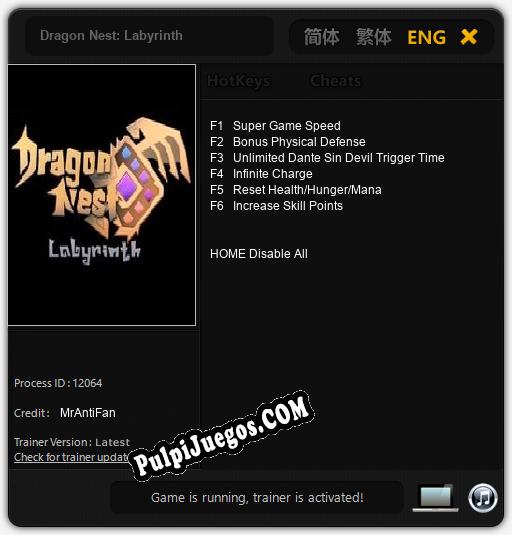 Entrenador liberado a Dragon Nest: Labyrinth [v1.0.6]