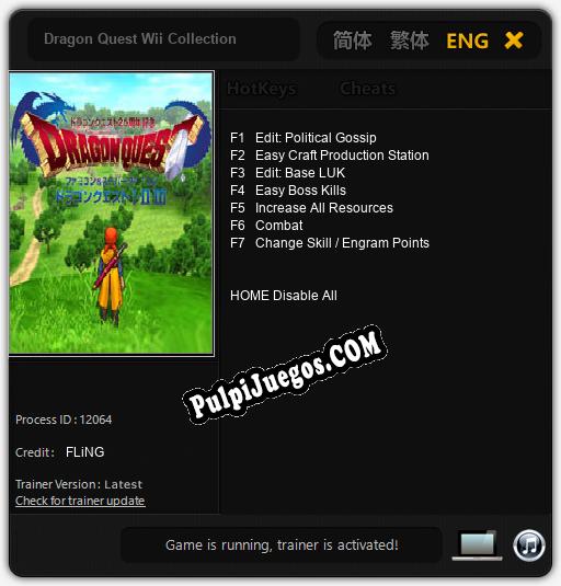 Dragon Quest Wii Collection: Trainer +7 [v1.1]