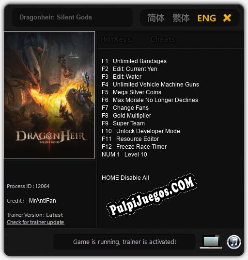 Dragonheir: Silent Gods: Cheats, Trainer +13 [MrAntiFan]