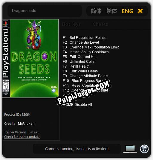 Dragonseeds: Treinador (V1.0.68)