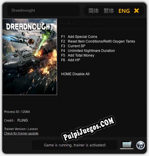 Dreadnought: Cheats, Trainer +6 [FLiNG]