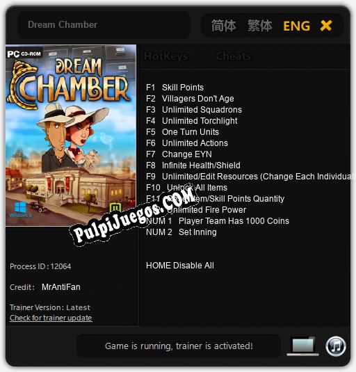 Dream Chamber: Cheats, Trainer +14 [MrAntiFan]