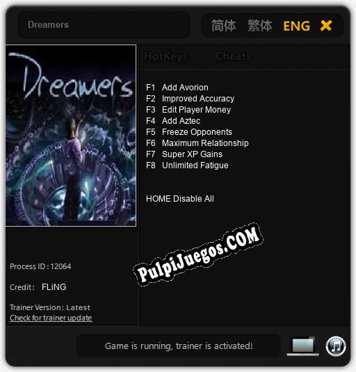 Dreamers: Treinador (V1.0.50)