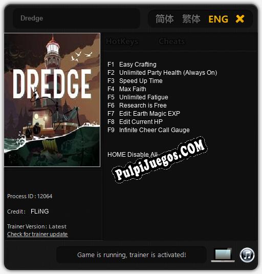 Entrenador liberado a Dredge [v1.0.2]