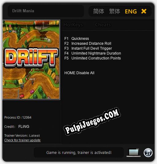 Driift Mania: Treinador (V1.0.46)