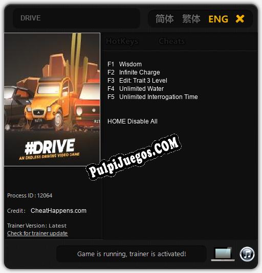 DRIVE: Cheats, Trainer +5 [CheatHappens.com]