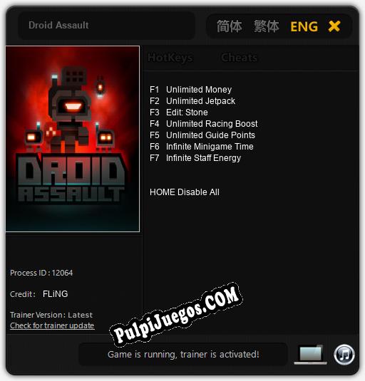 Entrenador liberado a Droid Assault [v1.0.4]