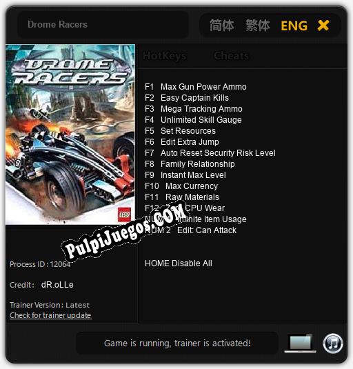 Entrenador liberado a Drome Racers [v1.0.9]