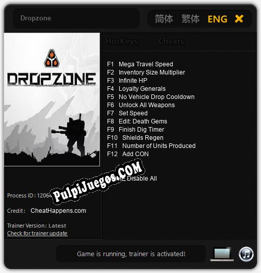 Dropzone: Cheats, Trainer +12 [CheatHappens.com]