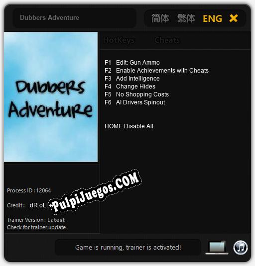 Dubbers Adventure: Cheats, Trainer +6 [dR.oLLe]