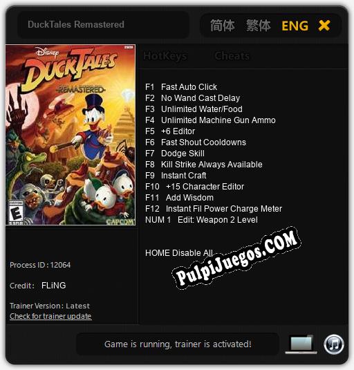 DuckTales Remastered: Cheats, Trainer +13 [FLiNG]