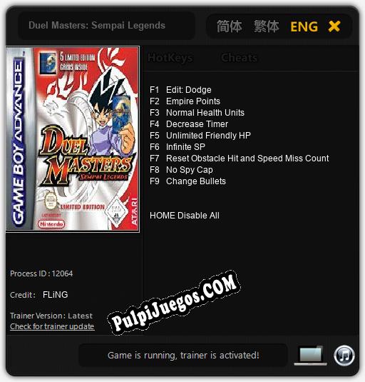 Entrenador liberado a Duel Masters: Sempai Legends [v1.0.8]